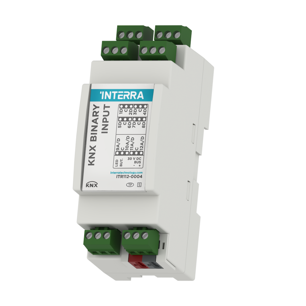 Модуль входов KNX · 12 каналов · 4 термостата
