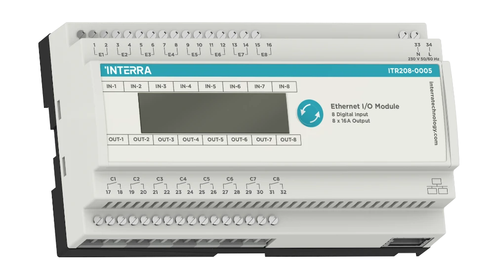 Модуль Ethernet I/O · 8 входов / 8 выходов