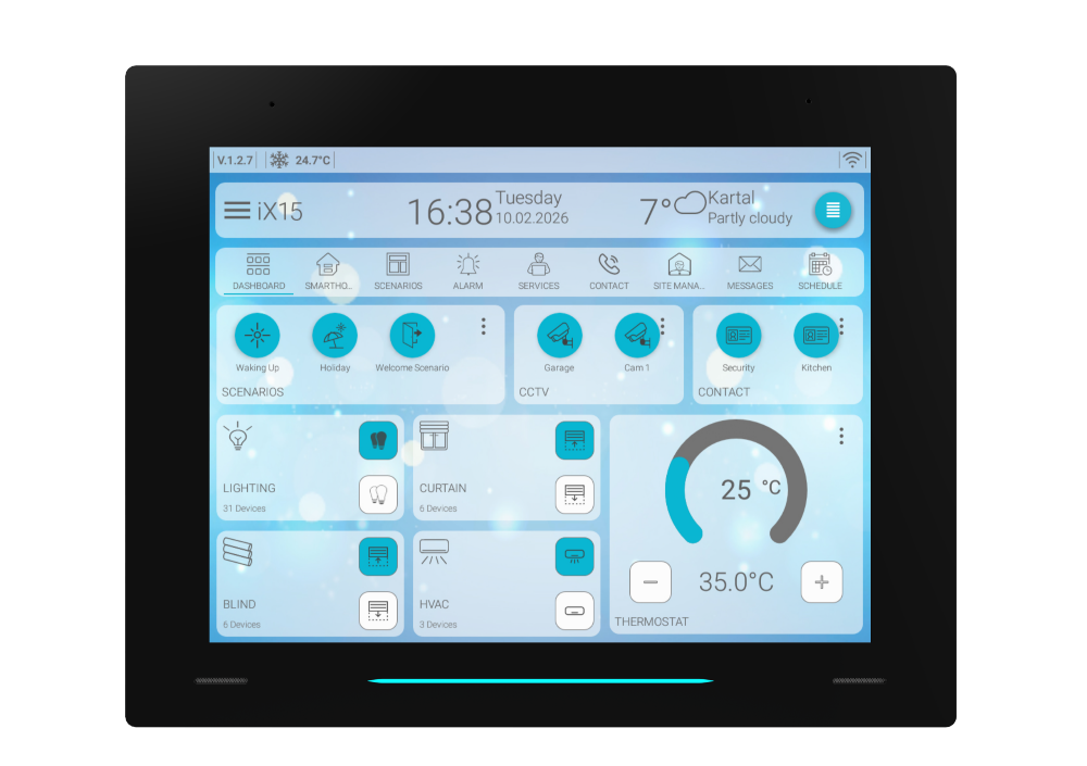 Сенсорная панель Interra iX15 — без KNX, белая, 15″