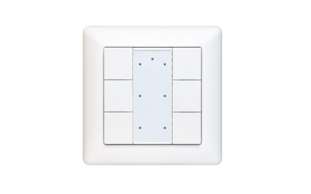 Модель A DALI-2 Переключатель - 6 кнопок Белый Пластик