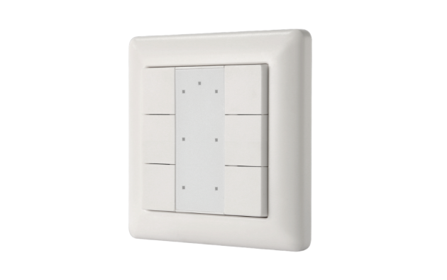 Модель A DALI-2 Переключатель - 6 кнопок Белый Пластик