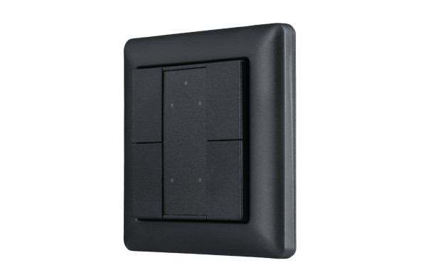 Модель A DALI-2 Switch - 4 кнопки, черный пластик