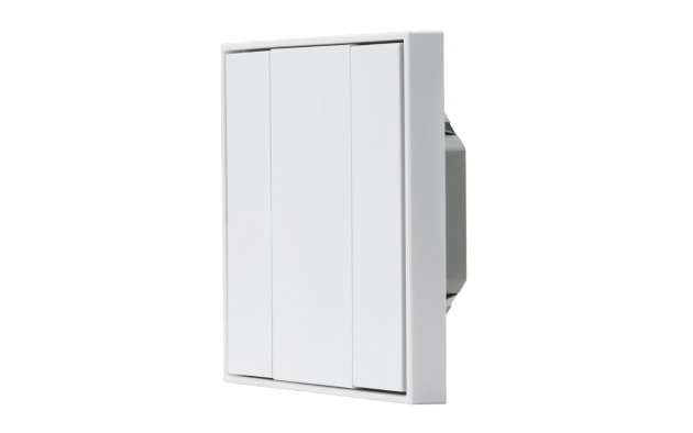 Переключатель DALI-2 Model B - 2 кнопки, белый пластик