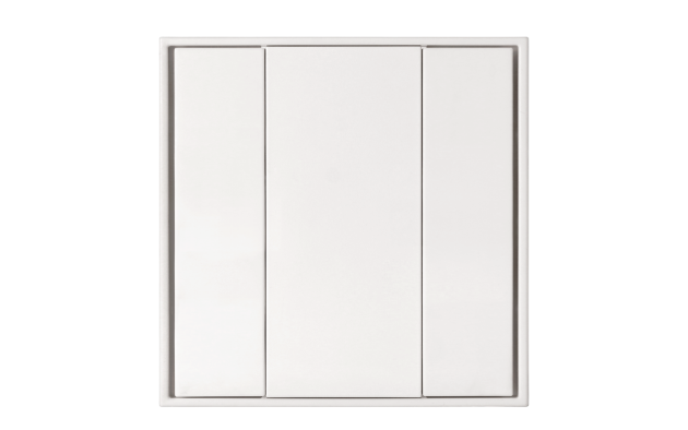 Переключатель DALI-2 Model B - 2 кнопки, белый пластик