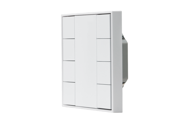 Переключатель DALI-2 Model B - 8 кнопок, белый пластик