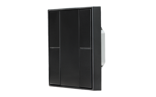 Переключатель DALI-2 Model B - 4 кнопки, черный пластик