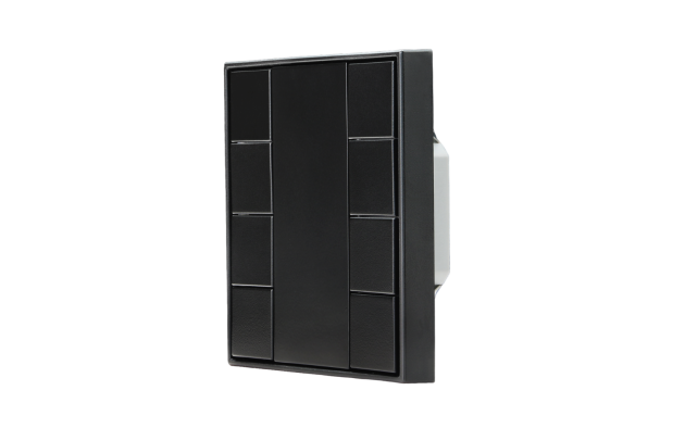 Переключатель DALI-2 Model B - 8 кнопок, черный пластик