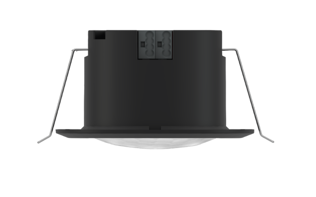 Датчик присутствия DALI-2 с широким диапазоном действия — черный