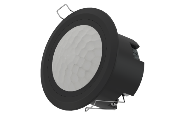 Датчик присутствия DALI-2 с широким диапазоном действия — черный