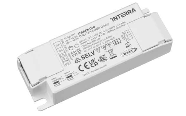 10 Вт NFC программируемый DALI-2 DT6 светодиодный драйвер постоянного тока (100 - 500 мА)