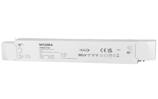 Светодиодный драйвер постоянного напряжения DALI-2 DT6 мощностью 75 Вт с регулировкой яркости (24 В постоянного тока)