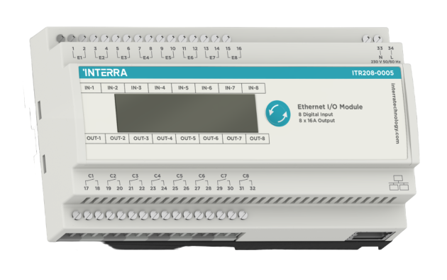 8-канальный модуль ввода-вывода Ethernet
