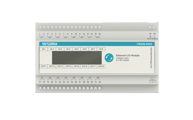 8-канальный модуль ввода-вывода Ethernet
