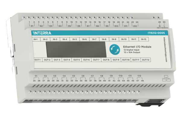 12-канальный модуль ввода-вывода Ethernet
