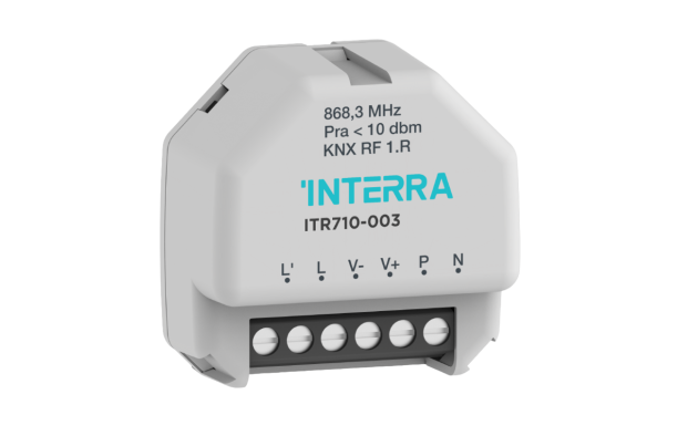 KNX RF 1 канал, 110 В пост. тока, балластный диммерный привод