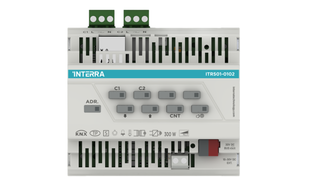 Универсальный диммер KNX — 2 канала (с Ethernet)