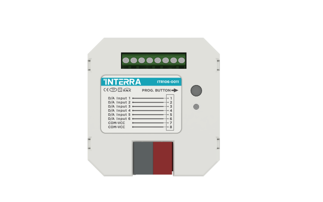 Модуль ввода двоичных/аналоговых сигналов KNX 6 канальный - с 6 термостатами