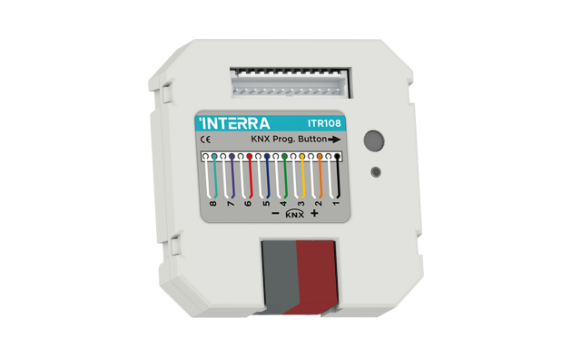 KNX Модуль бинарных входов, свободный монтаж - 8 каналов
