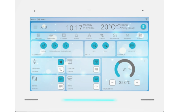 Сенсорная KNX панель INTERRA iX10 белый – 10" NEW! 