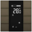 iSwitch+ - 8-кнопочный KNX контроллер с ЖК-дисплеем, алюминий, бронза матовая