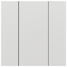 iSwitch+ - 2-кнопочный KNX выключатель, пластик, белый
