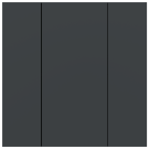 iSwitch+ - 2-кнопочный KNX выключатель, пластик, антрацит матовый