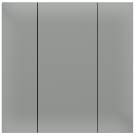 iSwitch+ - 2-кнопочный KNX выключатель, пластик, серый