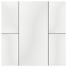 iSwitch+ - 4-кнопочный KNX выключатель, пластик, глянцевый белый