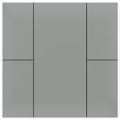 iSwitch+ - 4-кнопочный KNX выключатель, пластик, серый
