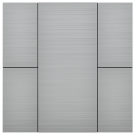 iSwitch+ - 4-кнопочный KNX выключатель, алюминий, натуральный алюминий матовый