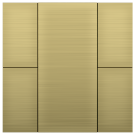 iSwitch+ - 4-кнопочный KNX выключатель, алюминий, шампань матовый