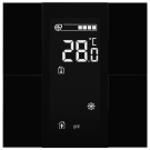 iSwitch+ - 4-кнопочный KNX контроллер с ЖК-дисплеем, пластик, черный