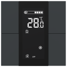 iSwitch+ - 4-кнопочный KNX контроллер с ЖК-дисплеем, пластик, антрацит матовый