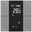 iSwitch+ - 4-кнопочный KNX контроллер с ЖК-дисплеем, пластик, серый