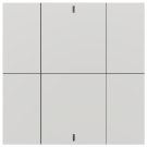 iSwitch+ - 6-кнопочный KNX выключатель, пластик, белый