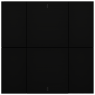 iSwitch+ - 6-кнопочный KNX выключатель, алюминий, черный матовый