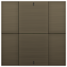 iSwitch+ - 6-кнопочный KNX выключатель, алюминий, бронза матовая