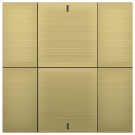 iSwitch+ - 6-кнопочный KNX выключатель, алюминий, шампань матовый