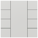 iSwitch+ - 8-кнопочный KNX выключатель, пластик, белый