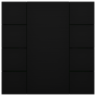 iSwitch+ - 8-кнопочный KNX выключатель, алюминий, черный матовый