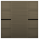 iSwitch+ - 8-кнопочный KNX выключатель, алюминий, бронза матовая