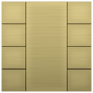 iSwitch+ - 8-кнопочный KNX выключатель, алюминий, шампань матовый