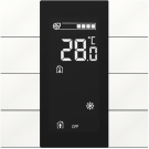 iSwitch+ - 8-кнопочный KNX контроллер с ЖК-дисплеем, пластик, глянцевый белый