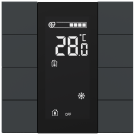 iSwitch+ - 8-кнопочный KNX контроллер с ЖК-дисплеем, пластик, антрацит матовый