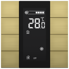 iSwitch+ - 8-кнопочный KNX контроллер с ЖК-дисплеем, алюминий, шампань матовый