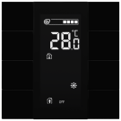 iSwitch+ - 8-кнопочный KNX контроллер с ЖК-дисплеем, пластик, черный